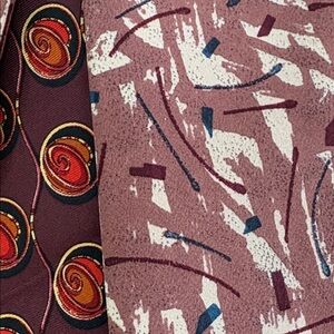 VINTAGE Valentino Garavani  Abstract Print Tie